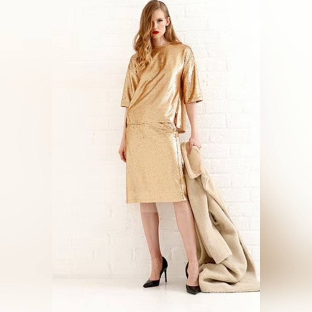 Le' AL.X Sequin Coordinating Blouse